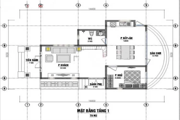 BST 3 mẫu biệt thự nhà vườn 1 tầng 2 mặt tiền đẹp