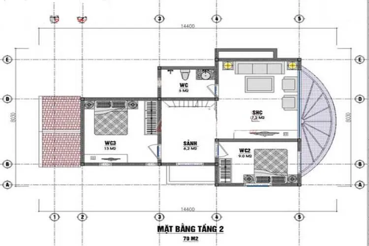 BST 3 mẫu biệt thự nhà vườn 1 tầng 2 mặt tiền đẹp