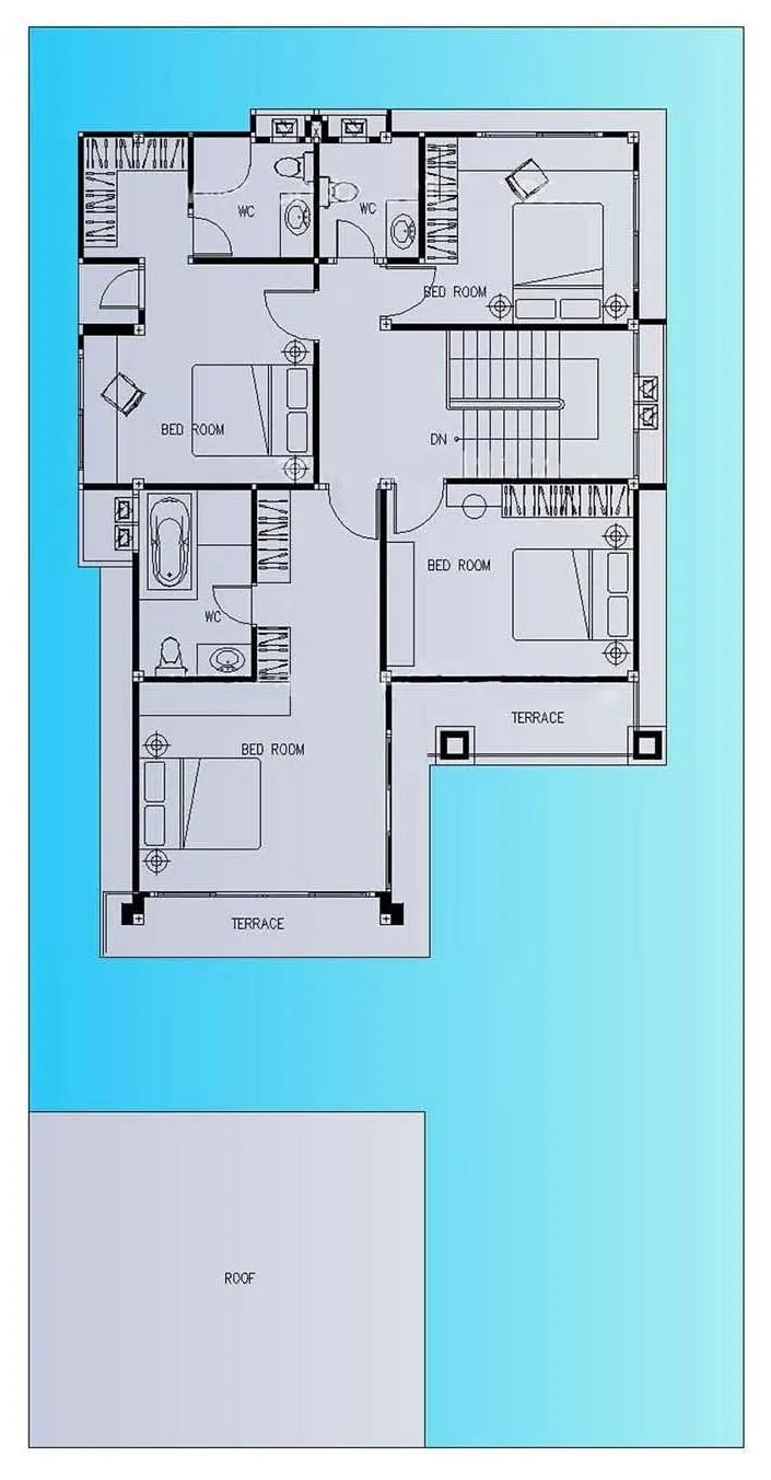 BST mẫu biệt thự 2 tầng chữ l đẹp và sang trọng nhất hiện nay