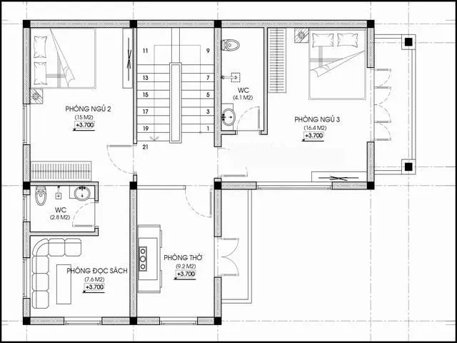 BST mẫu biệt thự 2 tầng chữ l đẹp và sang trọng nhất hiện nay