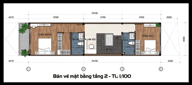 BXH 5 mẫu nhà ống 2 tầng 1 tum 3 phòng ngủ đẹp nhất 2024