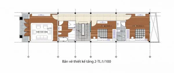 BXH 5 mẫu nhà ống 2 tầng 1 tum 3 phòng ngủ đẹp nhất 2024