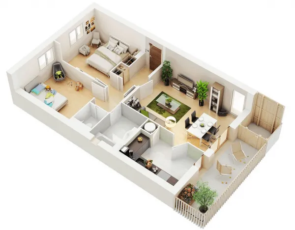 Các mẫu thiết kế nội thất nhà chung cư 90m2 dành cho các gia đình trẻ