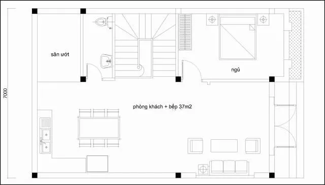 Cập nhật 5 mẫu nhà 2 tầng mái bằng 7x10m đẹp đẳng cấp