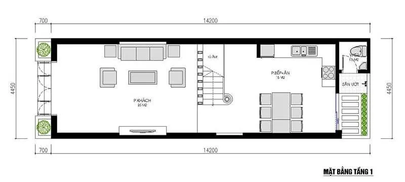 Chia sẻ 5 mẫu nhà ống 3 tầng 70m2 đẹp hút hồn đa dạng kích thước