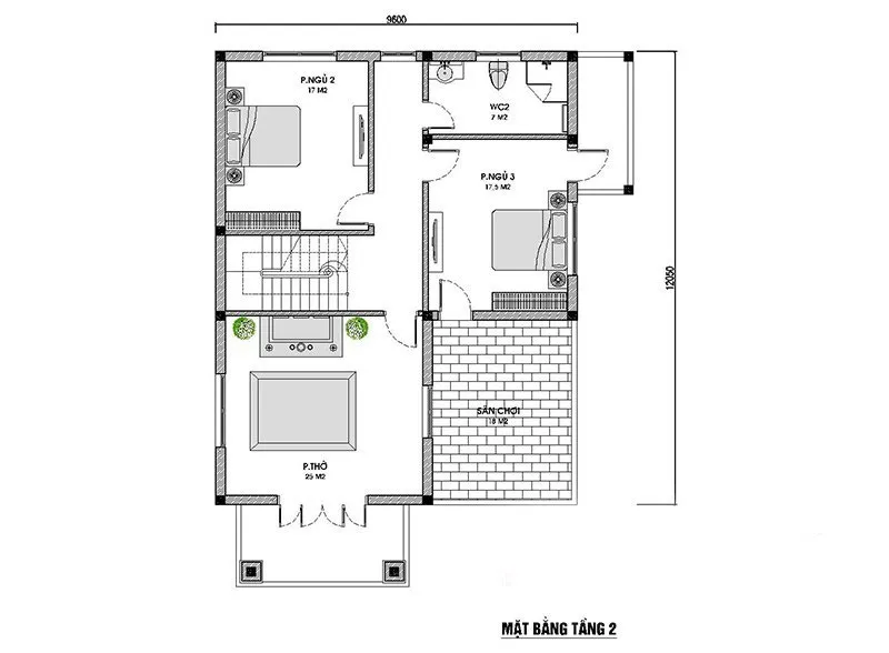 Chia sẻ 7 mẫu biệt thự 2 tầng mái thái đẹp và hiện đại