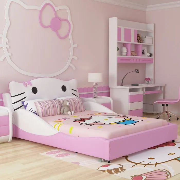 Chiêm ngưỡng những mẫu nội thất phòng ngủ Hello Kitty “ngọt” rụng rời