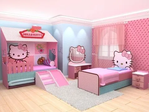 Chiêm ngưỡng những mẫu nội thất phòng ngủ Hello Kitty “ngọt” rụng rời