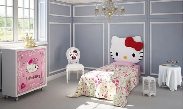 Chiêm ngưỡng những mẫu nội thất phòng ngủ Hello Kitty “ngọt” rụng rời