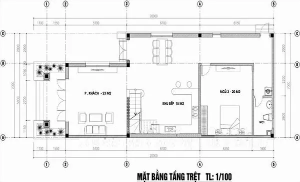 Chọn lọc 5 mẫu nhà cấp 4 gác lửng chữ l đẹp nhiều người mê