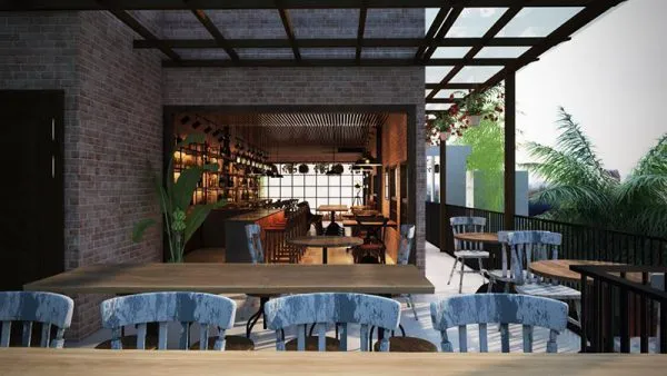 Công trình thiết kế nội thất nhà hàng Bar tại Hà Nội