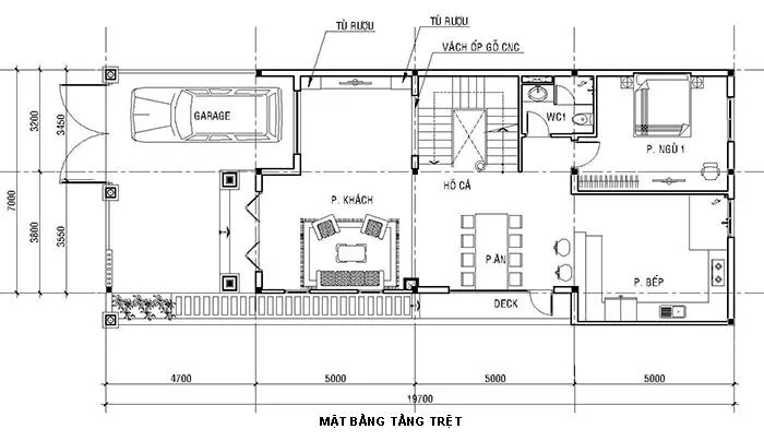 Cuốn hút với 4 mẫu nhà 3 tầng 7x15m đẹp hiện đại