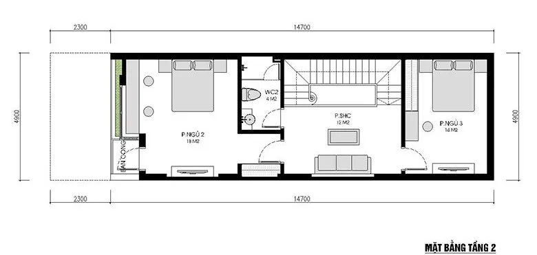 Đứng hình trước 5 mẫu nhà 2 tầng 3 phòng ngủ 5×15 nhỏ đẹp đơn giản