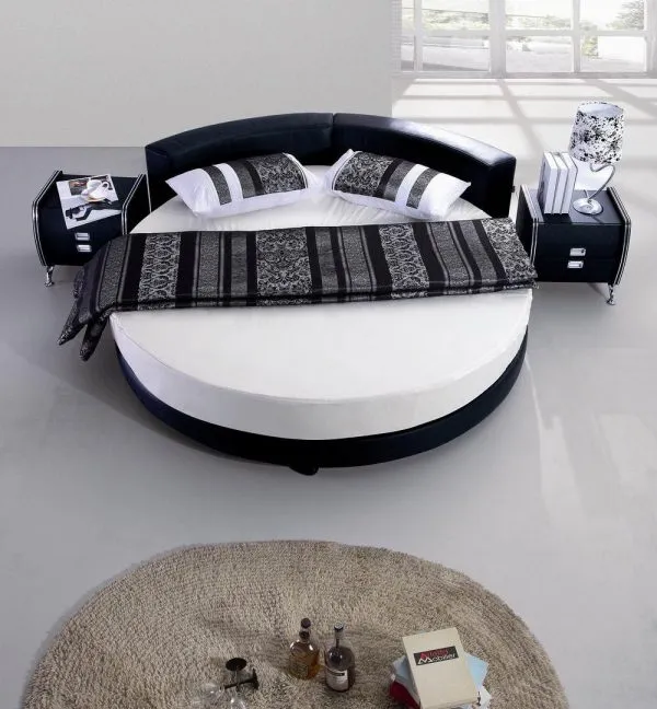 Giường ngủ tròn cá tính cho phòng ngủ thêm ấn tượng