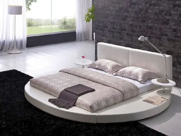 Giường ngủ tròn cá tính cho phòng ngủ thêm ấn tượng
