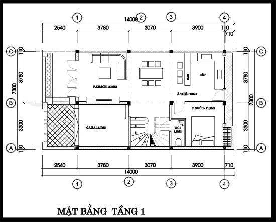 Gợi ý 3 mẫu nhà 2 tầng 7x15m hiện đại với 3, 4, 5 phòng ngủ