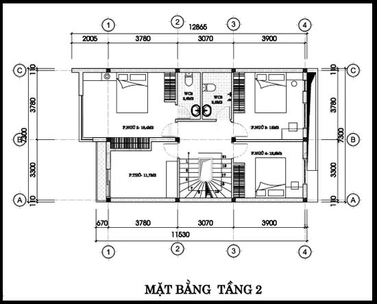 Gợi ý 3 mẫu nhà 2 tầng 7x15m hiện đại với 3, 4, 5 phòng ngủ