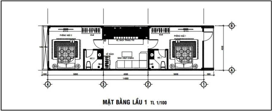 Gợi ý 3 mẫu thiết kế nhà 2 tầng 4x14m hiện đại và tiện nghi