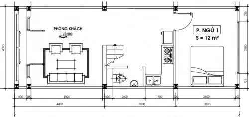 Gợi ý 4 cách bố trí công năng phù hợp cho nhà ống 2 tầng 4x11m