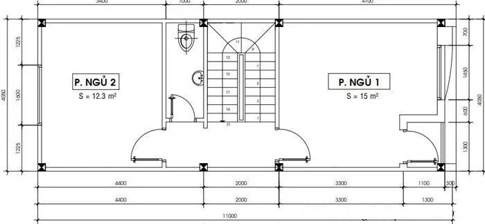 Gợi ý 4 cách bố trí công năng phù hợp cho nhà ống 2 tầng 4x11m