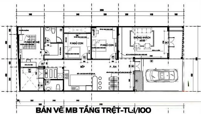 Gợi ý 6 mẫu nhà cấp 4 có gara ô tô đẹp tiện nghi