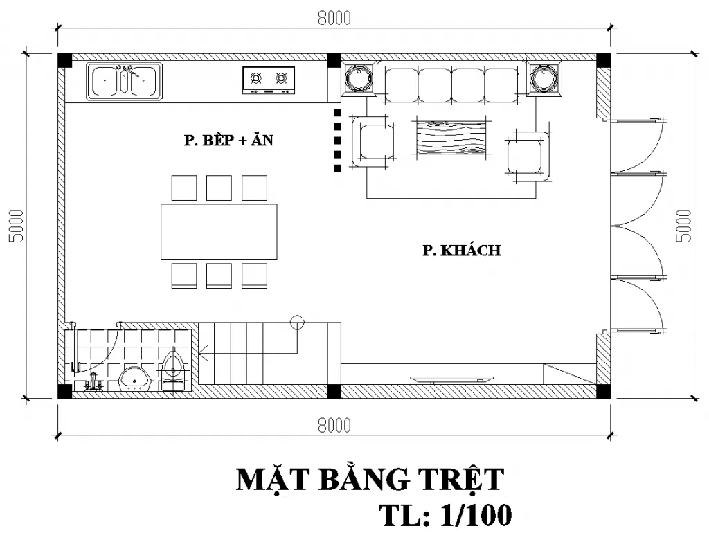 Hé lộ 3 mẫu thiết kế nhà 3 tầng 5x8m hiện đại tiện nghi