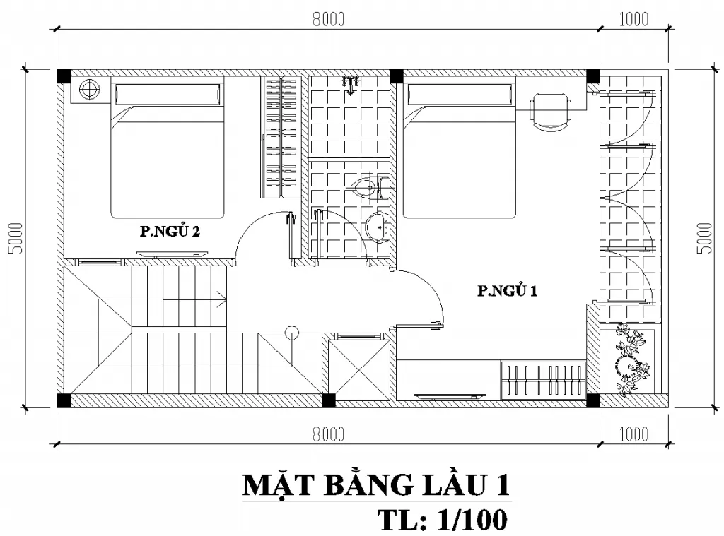 Hé lộ 3 mẫu thiết kế nhà 3 tầng 5x8m hiện đại tiện nghi