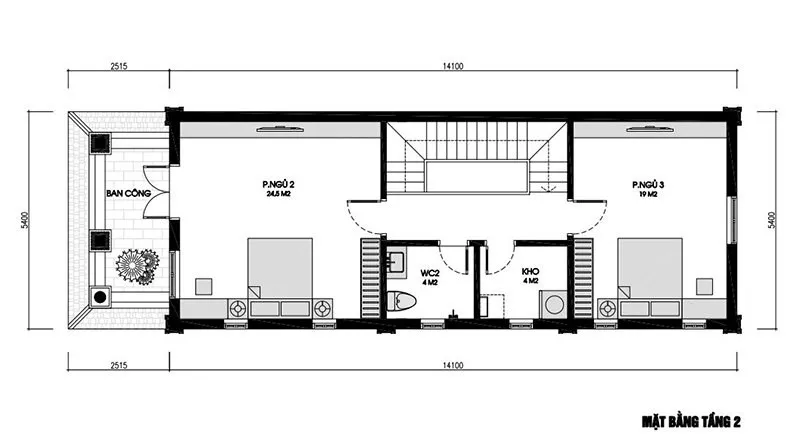 Hút hồn 5 mẫu nhà ống 2 tầng 80m2 đẹp hiện đại khó cưỡng