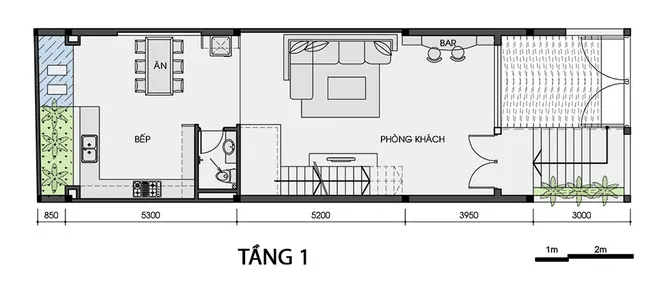 Khám phá bí quyết thiết kế nhà 5×20 có tầng hầm sang trọng và tiện nghi