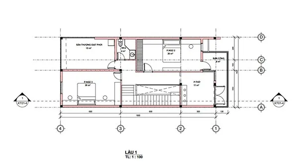 Không gian sống thoải mái trong 5 mẫu nhà 2 tầng mặt tiền 8m hiện đại