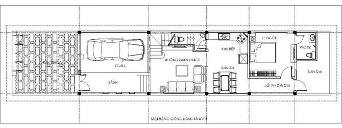 Không gian xanh nhà ống 2 tầng rưỡi, xua tan sự bí bách