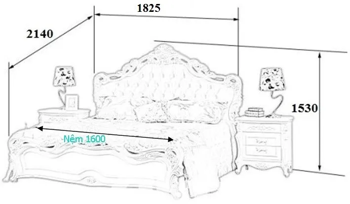 Kích thước giường ngủ theo phong thủy