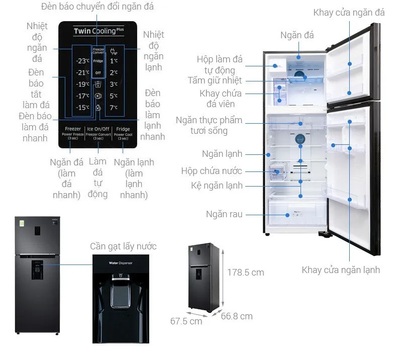 Kích thước tủ lạnh thông dụng nên biết trước khi mua