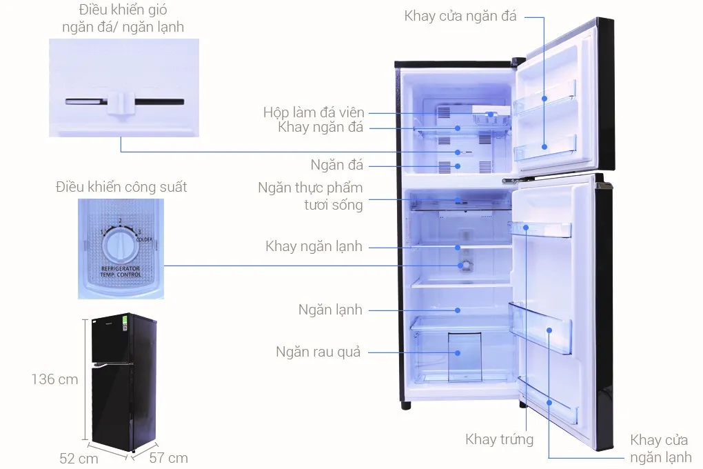 Kích thước tủ lạnh thông dụng nên biết trước khi mua