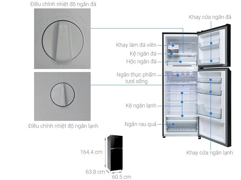 Kích thước tủ lạnh thông dụng nên biết trước khi mua