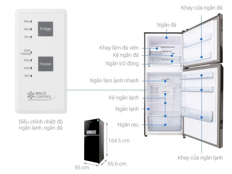 Kích thước tủ lạnh thông dụng nên biết trước khi mua