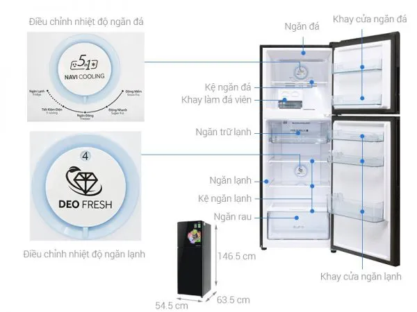 Kích thước tủ lạnh thông dụng nên biết trước khi mua