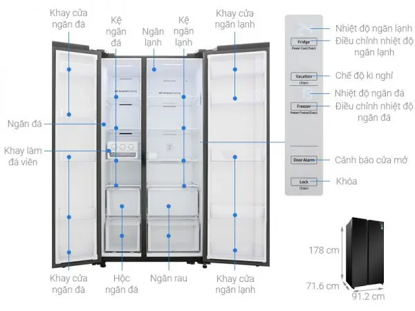 Kích thước tủ lạnh thông dụng nên biết trước khi mua