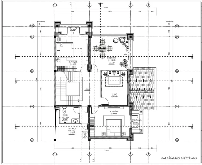 Kiểu nhà 3 tầng đẹp kiến trúc biệt thự siêu sang của Mr. Hoàng