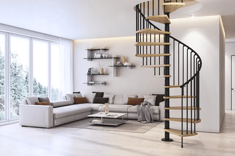 Kinh nghiệm thiết kế phòng khách có cầu thang siêu đẹp