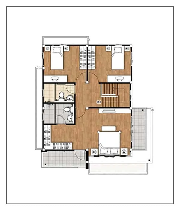 Lưu ngay 5 mẫu nhà 2 tầng 6x10m hiện đại đẹp nâng tầm cuộc sống