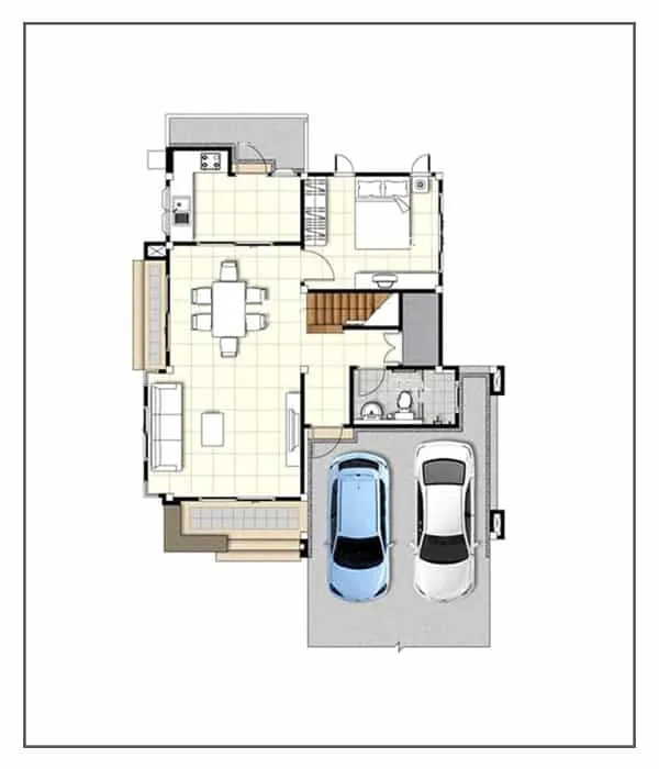 Lưu ngay 5 mẫu nhà 2 tầng 6x10m hiện đại đẹp nâng tầm cuộc sống