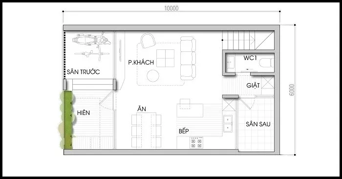 Lưu ngay 5 mẫu nhà 2 tầng 6x10m hiện đại đẹp nâng tầm cuộc sống