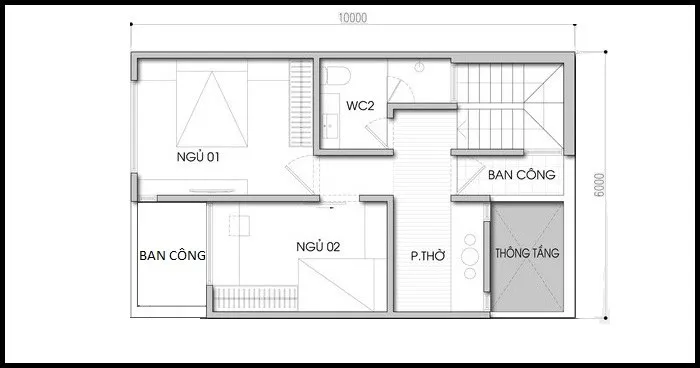 Lưu ngay 5 mẫu nhà 2 tầng 6x10m hiện đại đẹp nâng tầm cuộc sống