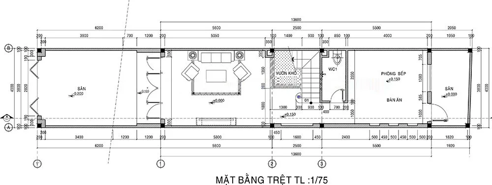 Mách bạn 4 mẫu nhà ống 3 tầng 4x14m đang thịnh hành gần đây