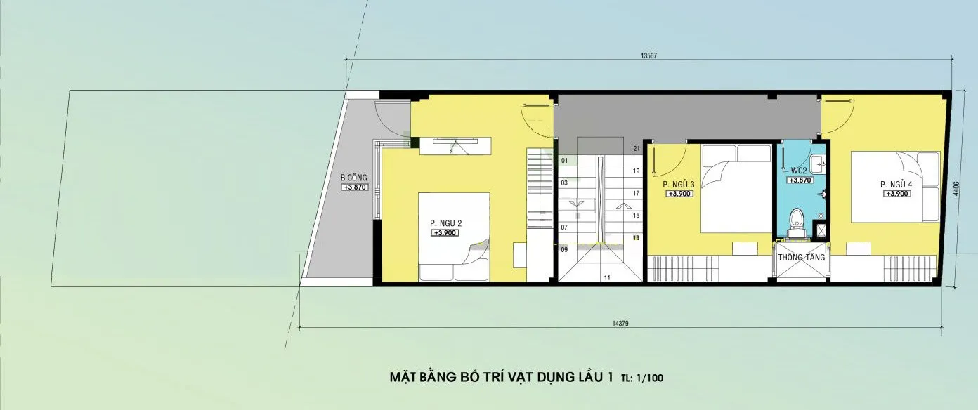 Mách bạn 4 mẫu nhà ống 3 tầng 4x14m đang thịnh hành gần đây