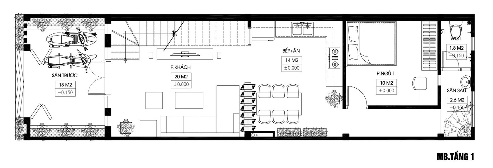 Mãn nhãn 5 mẫu nhà ống 2 tầng 5x14m đẹp hiện đại và tinh tế