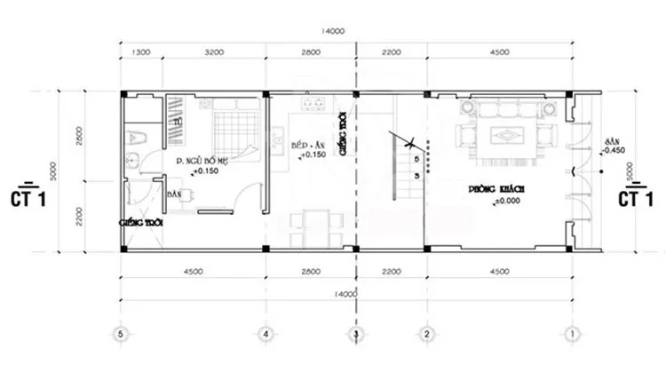 Mãn nhãn 5 mẫu nhà ống 2 tầng 5x14m đẹp hiện đại và tinh tế