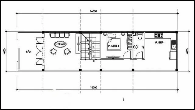 Mẫu Bản vẽ nhà 2 tầng 4×20 tối ưu hóa công năng nhất hiện nay