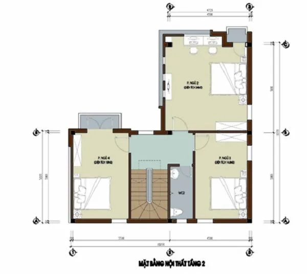 Mẫu bản vẽ nhà 3 tầng hiện đại, mẫu bản vẽ nhà 3 tầng khoa học